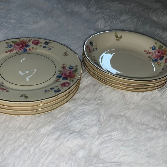 Vintage 1930’s Selb Bavaria Heinrich & Co Set of 4 Bowls and Plates - Picture 14 of 16